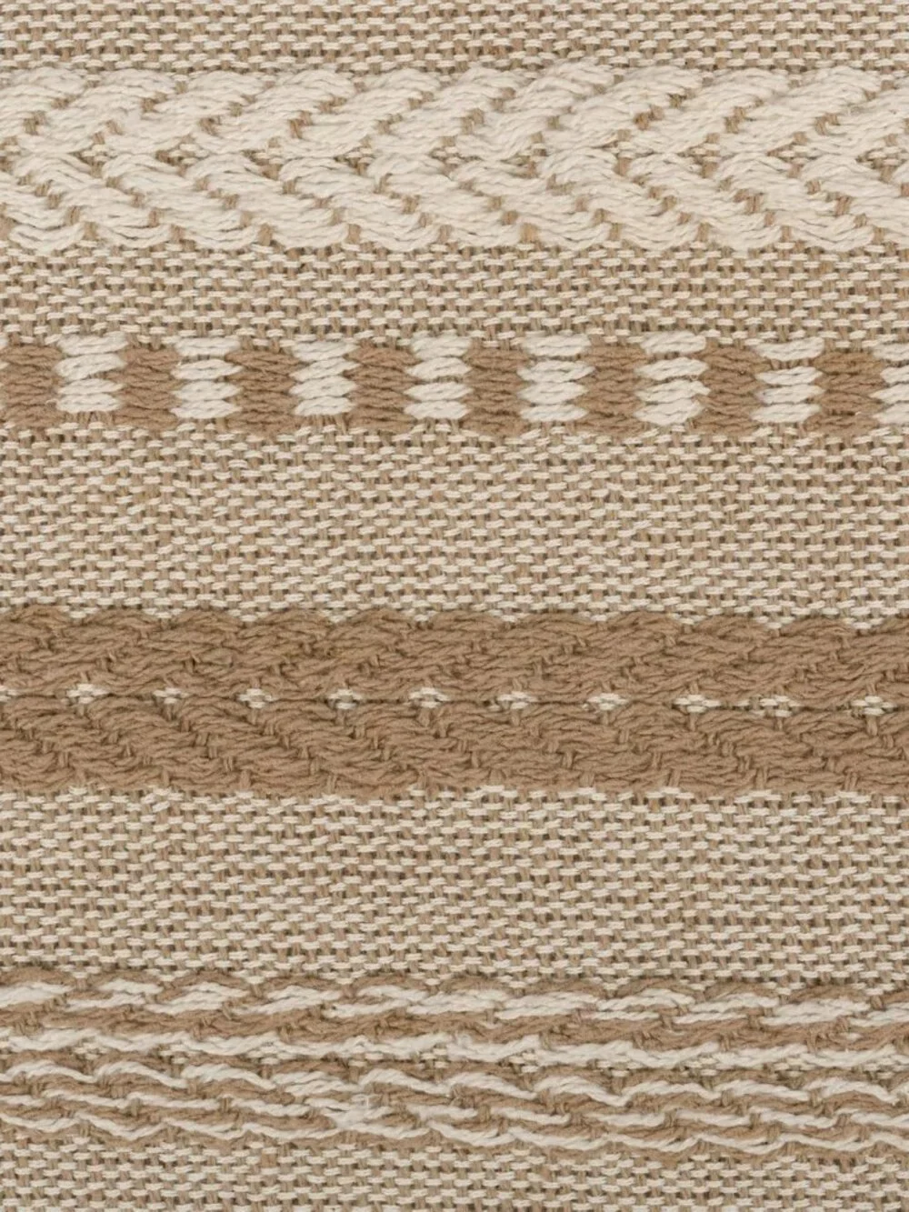 Farmhouse Braided Stripe Table Runner Collection, 15x72 15x77, Fringe Included, - Picture 6 of 11